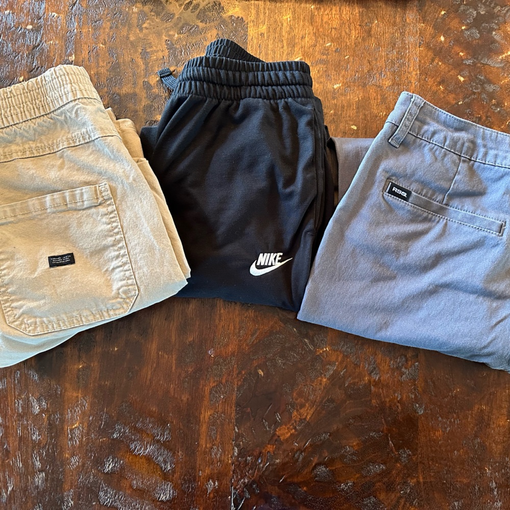 3 pairs of boy’s xl pants.